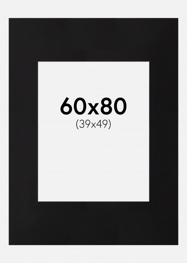 Galleri 1 Passe-partout XL Zwart Witte Kern) 60x80 cm (39x49)