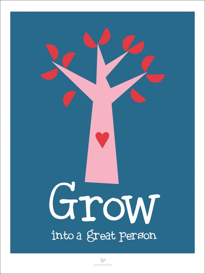 Bildverkstad Grow II - Blue Poster