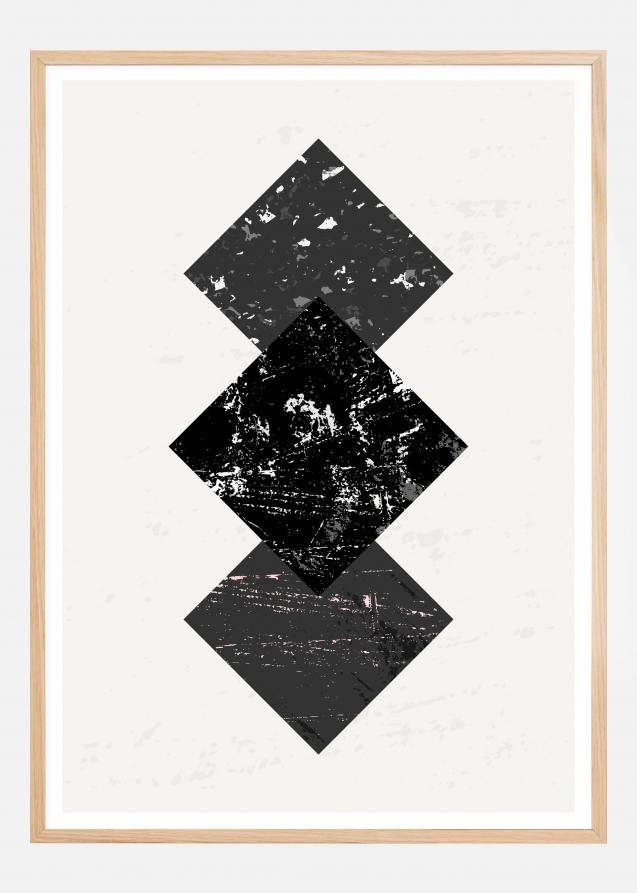 Bildverkstad Abstract Squares I Poster