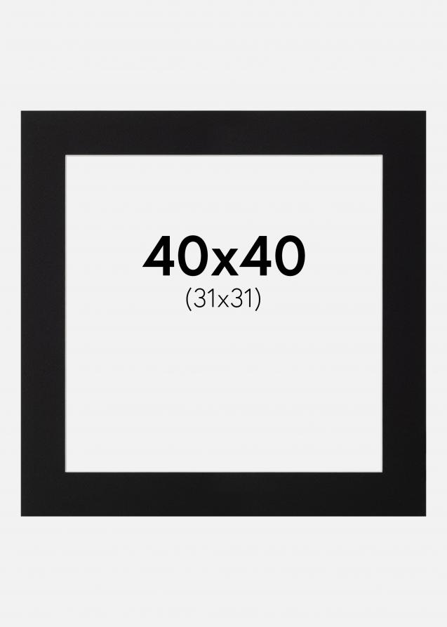 Artlink Passe-partout Zwart Standaard (Witte Kern) 40x40 cm (31x31)