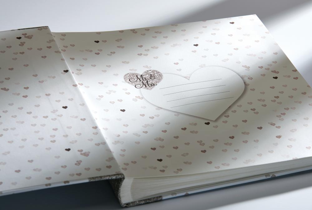 Walther Our Love Story Album - 28x30,5 cm (50 Witte zijden / 25 bladen)