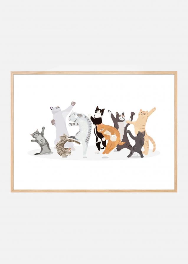 Bildverkstad Dancing Cat Poster