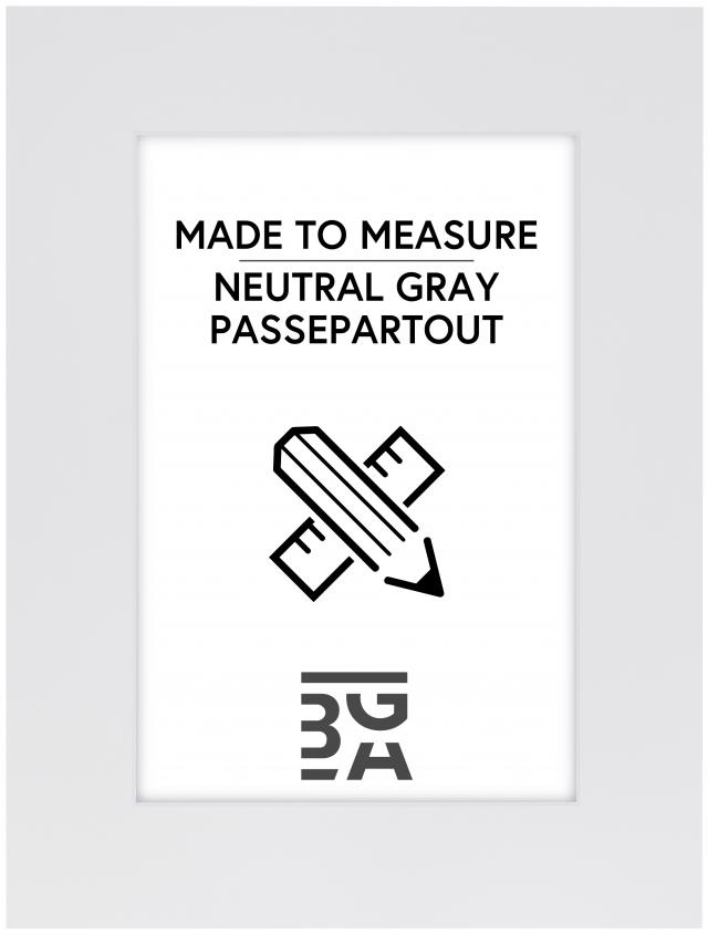 Egen tillverkning - Passepartouter Passepartout Neutral Grey - Op maat gemaakt