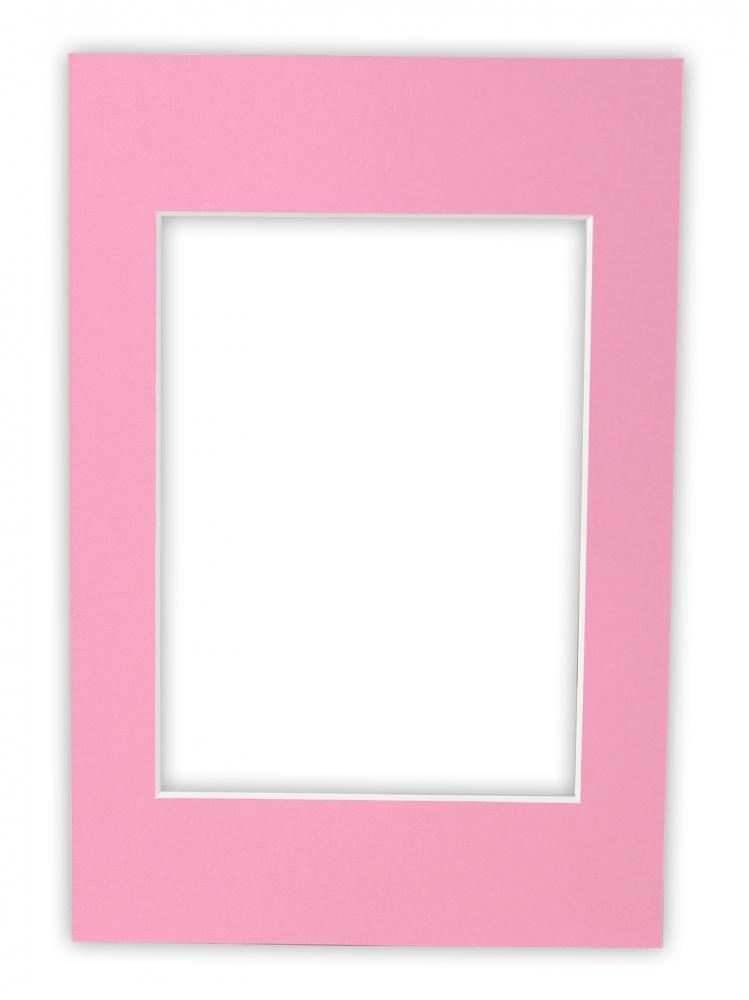 Egen tillverkning - Passepartouter Op maat gemaakte Roze Passe-partout (Witte kern)