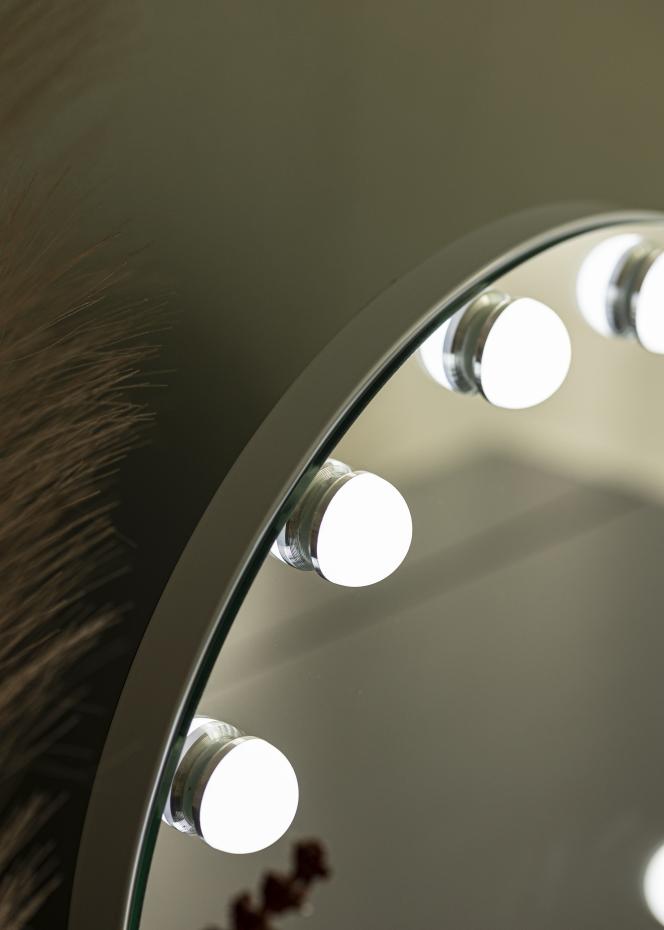 KAILA KAILA Make-up spiegel Hollywood Round 10 Wit 40x30 cm