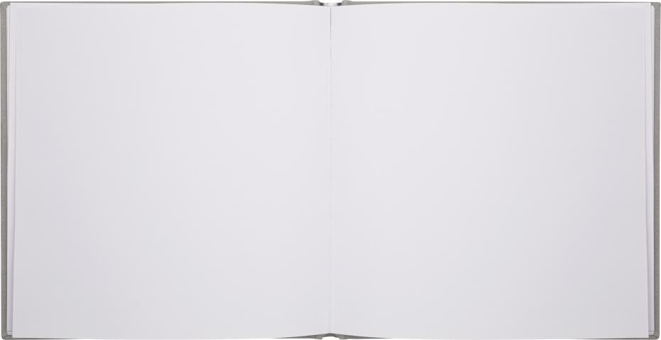 Burde Guest Book Grijs 18x18 cm (96 witte zijden / 48 bladen)
