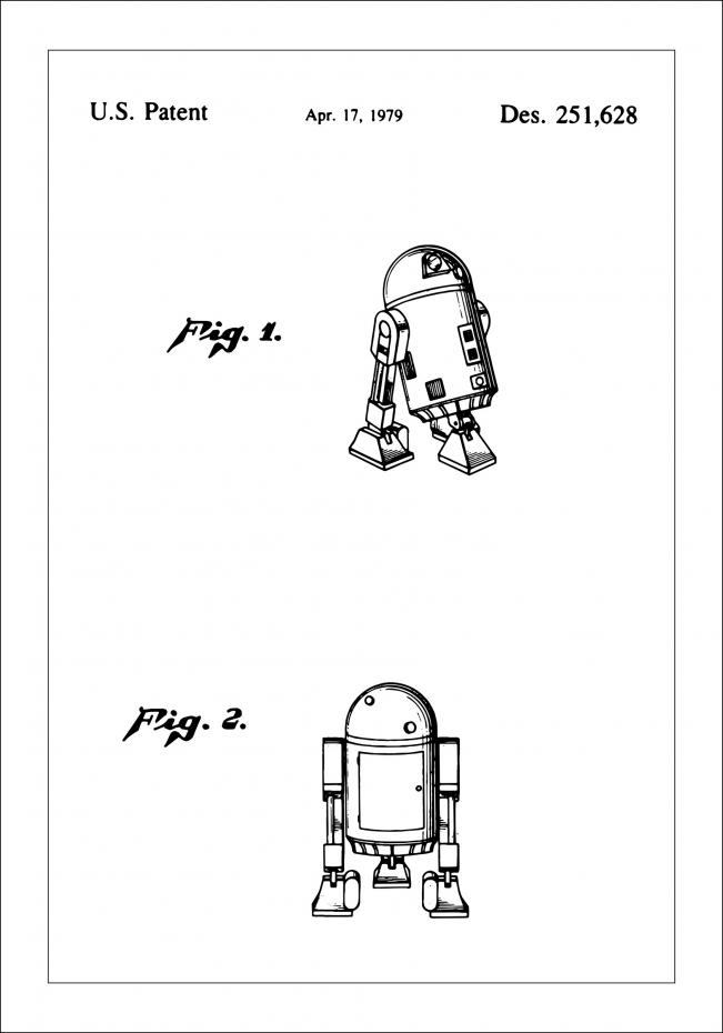 Bildverkstad Patenttekening - Star Wars - R2-D2 Poster