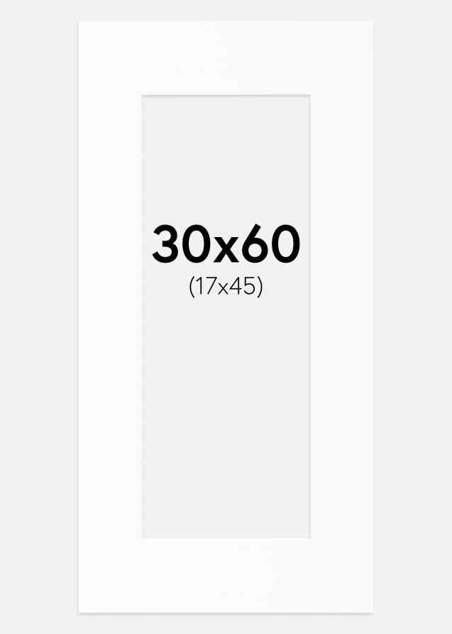 Artlink Passe-partout Wit Standaard (Witte kern) 30x60 cm (17x45)
