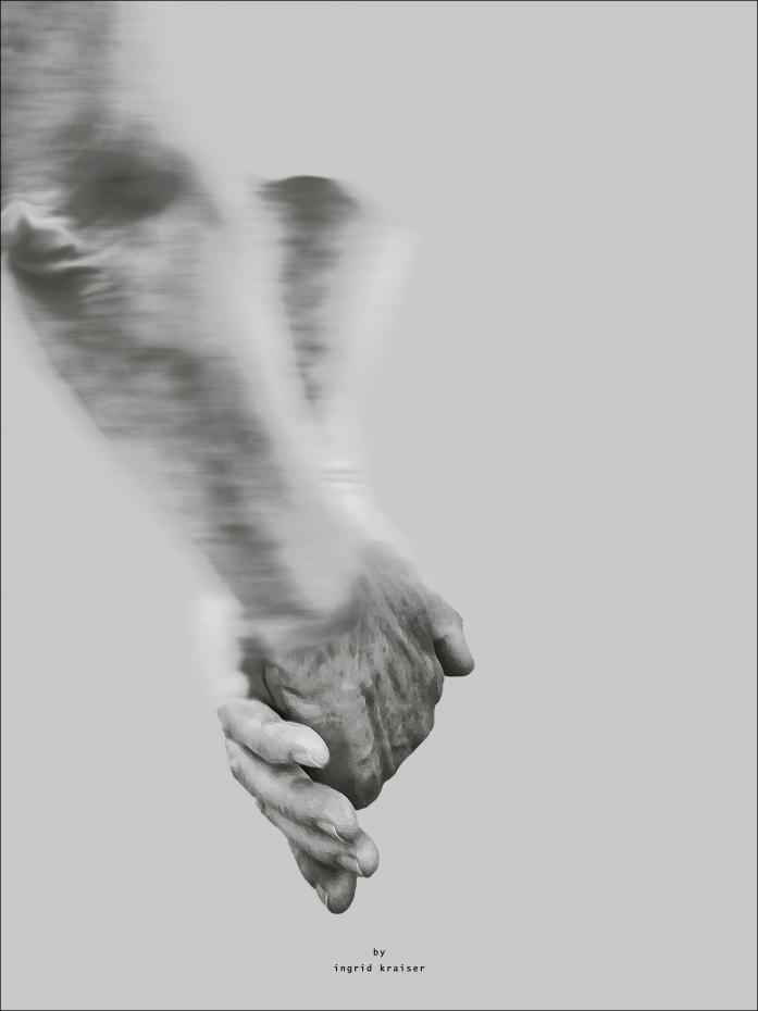 Bildverkstad Holding hands Poster