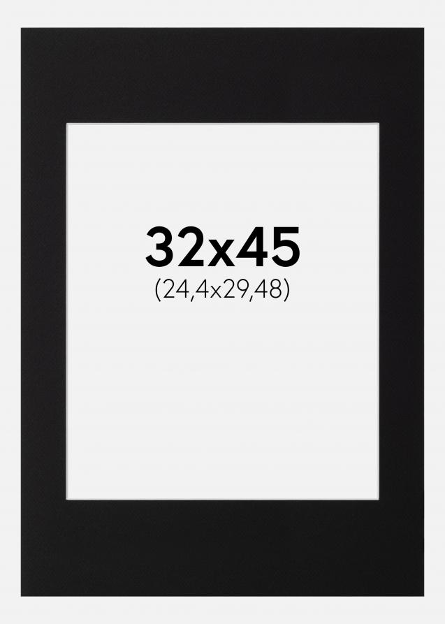 Artlink Passe-partout Zwart Standaard (Witte Kern) 32x45 cm (24,4x29,48)