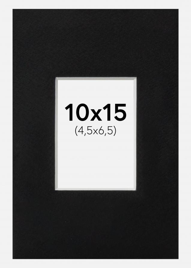 Artlink Passe-partout Zwart Standaard (Witte kern) 10x15 cm (4,5x6,5)