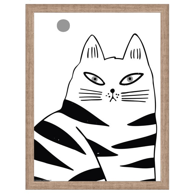 Ram med passepartou Fotokader Liv Grijs 30x40 cm - Passe-partout Wit 22x32 cm