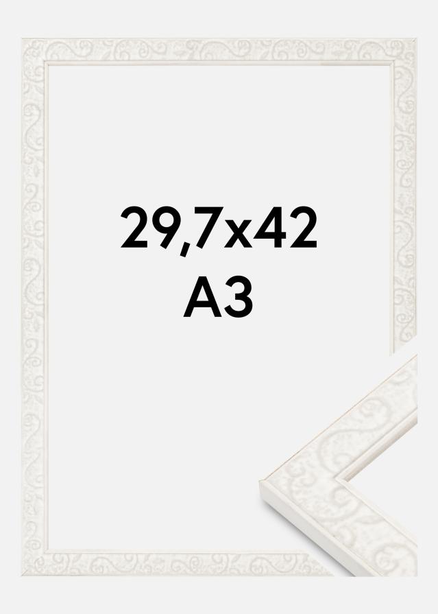 Jämtlands Ramfabrik Kader Milton Acrylglas Wit 29,7x42 cm (A3)