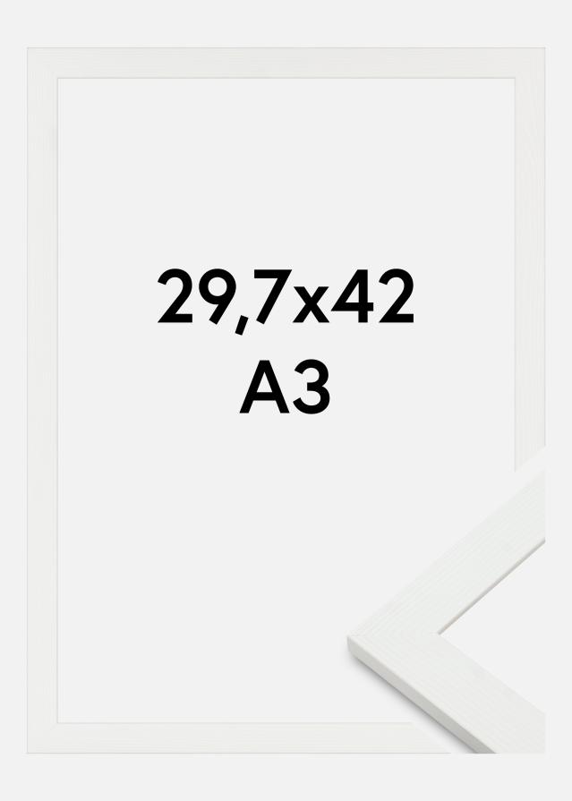 Jämtlands Ramfabrik Kader Sandra Acrylglas Wit 29,7x42 cm (A3)