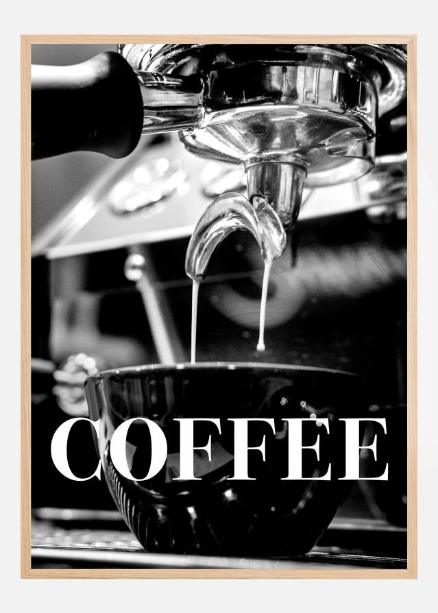 Bildverkstad Coffee Text Poster