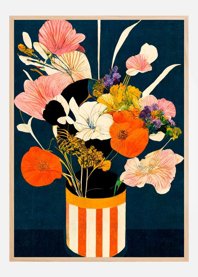 Bildverkstad Flowers At Night Poster