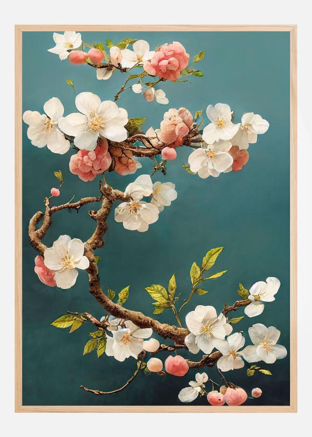 Bildverkstad White Cherry Blossoms Poster