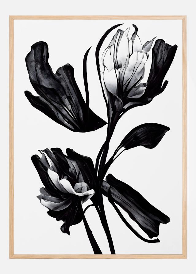 Bildverkstad Black Flower Poster