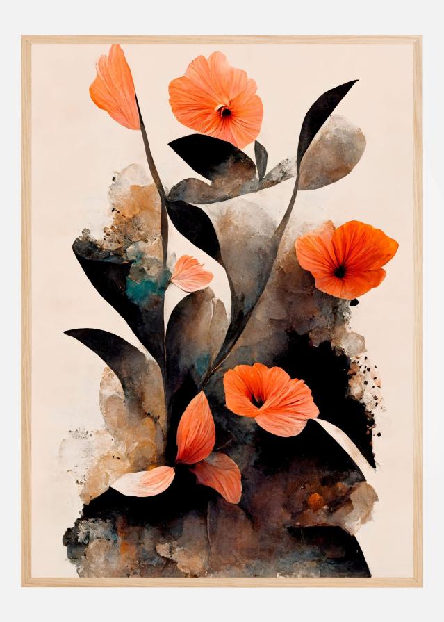 Bildverkstad Coral Flowers Poster