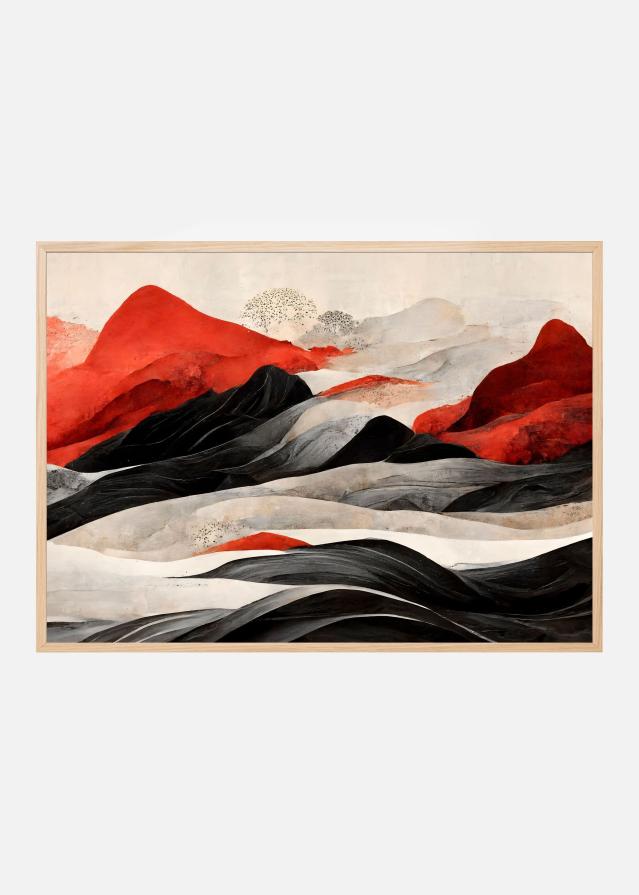 Bildverkstad Red Mountains Poster