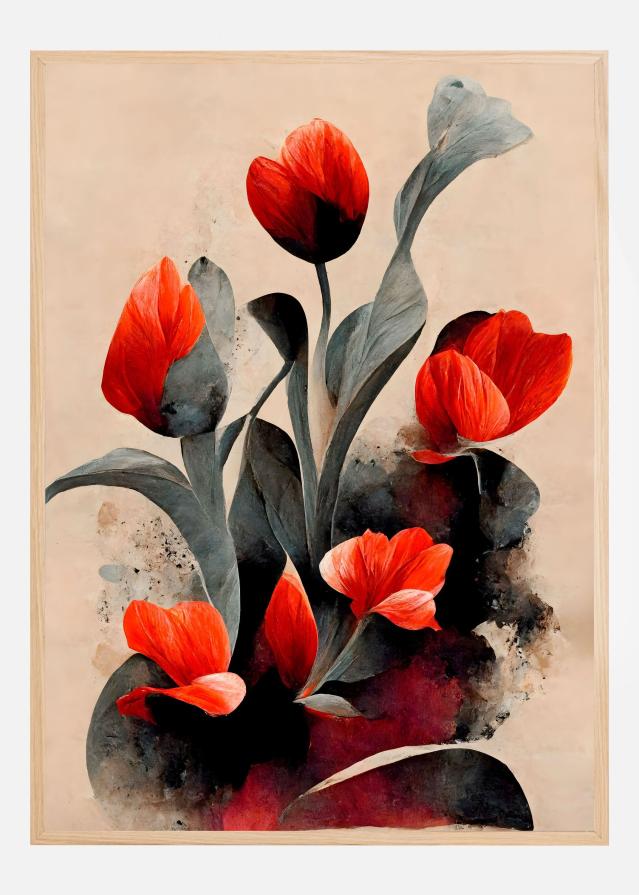 Bildverkstad Red Tulips Poster