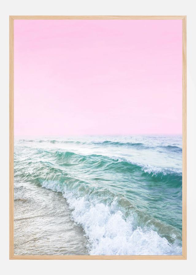 Bildverkstad Pink Sky Beach Poster