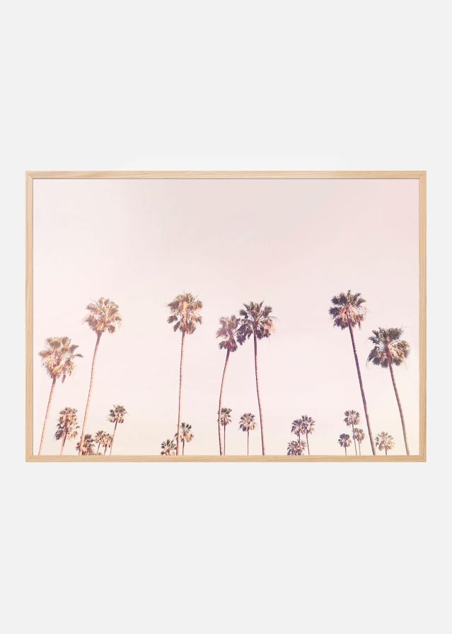 Bildverkstad Sunny Cali Palm Trees Poster