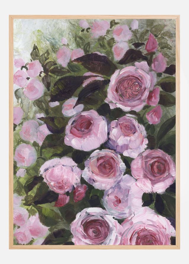 Bildverkstad Aurorie painterly roses Poster