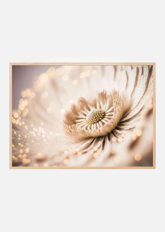 Bildverkstad Beige Coral Flower Poster