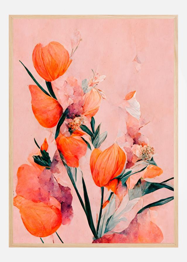 Bildverkstad Orange Tulips Poster