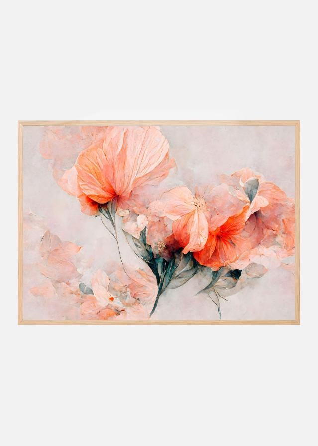 Bildverkstad Wild Flowers On Beige Background Poster