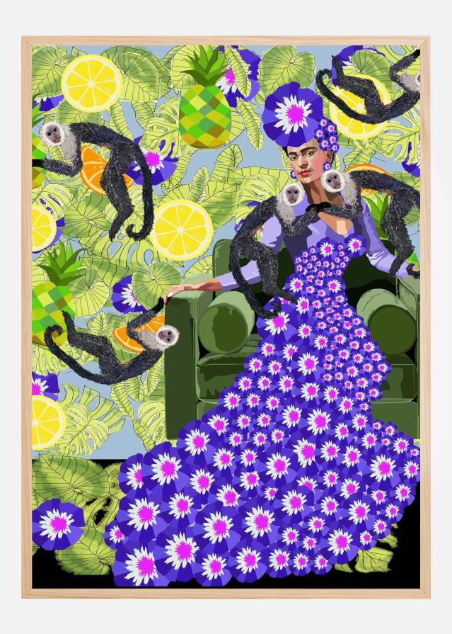 Bildverkstad Frida in the Garden Poster