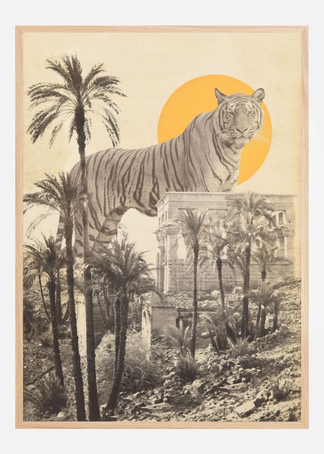 Bildverkstad Giant Tiger In Ruins Poster