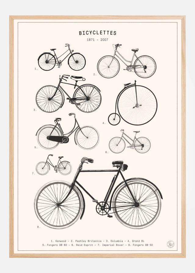 Bildverkstad Bicyclettes Poster