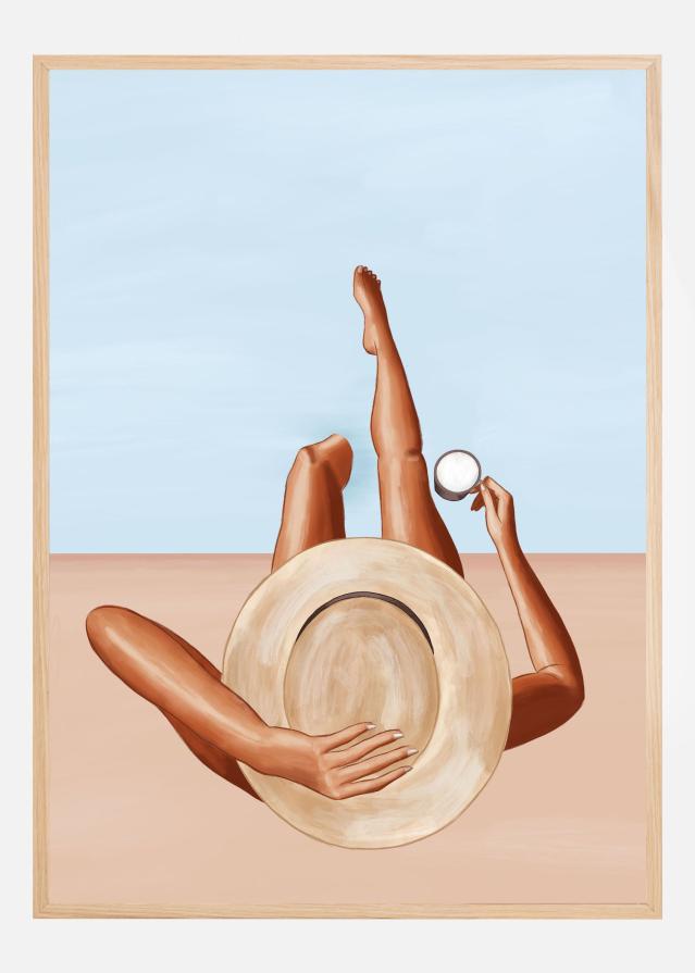 Bildverkstad Poolside Girl Poster