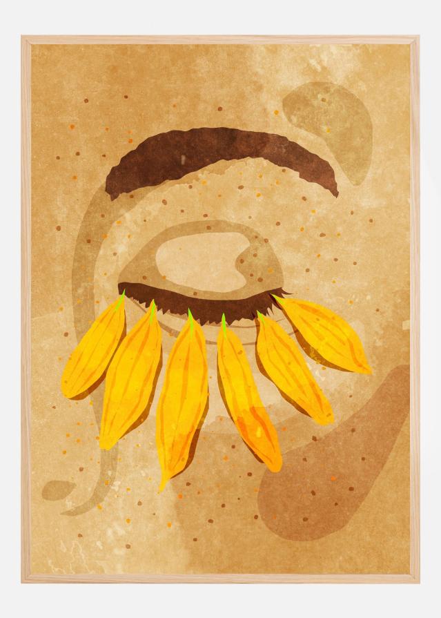 Bildverkstad Flower power eye lashes Poster