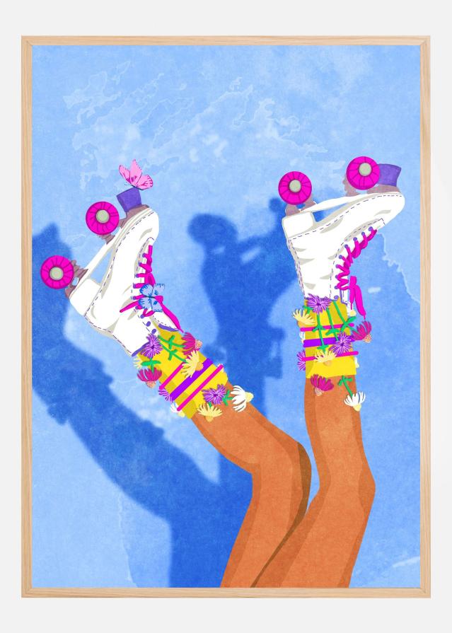 Bildverkstad Skate like a Girl Poster