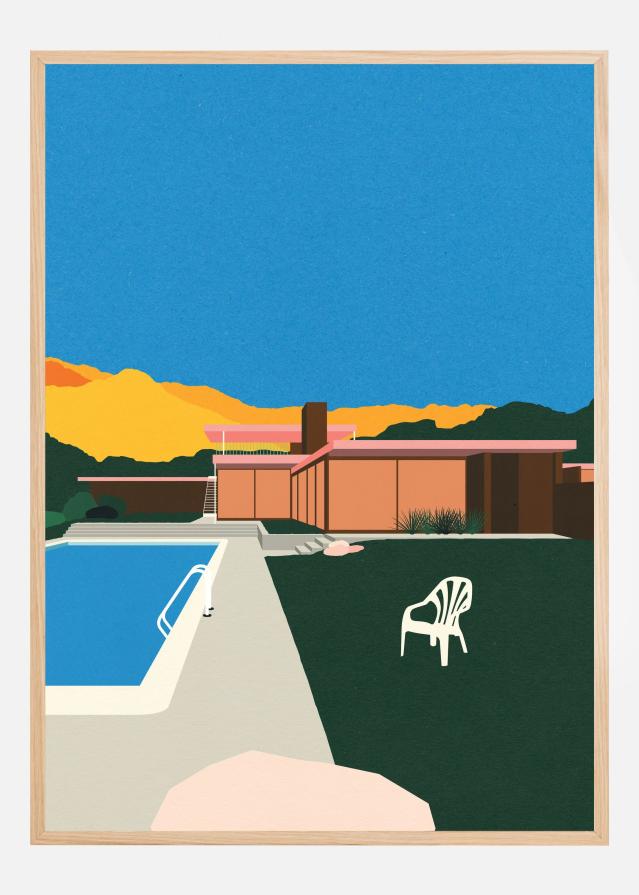 Bildverkstad Kaufmann Desert House Poolside Poster