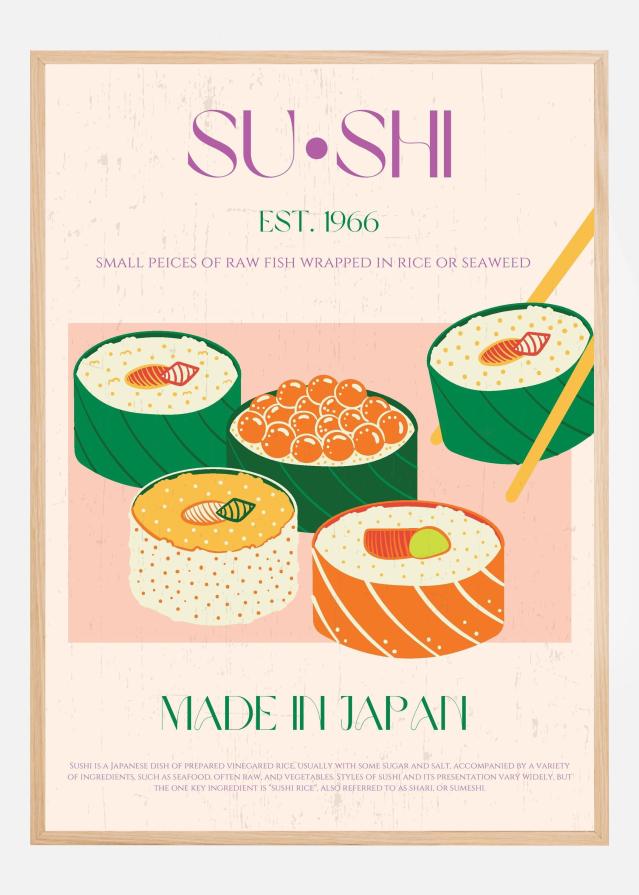 Bildverkstad Sushi Poster