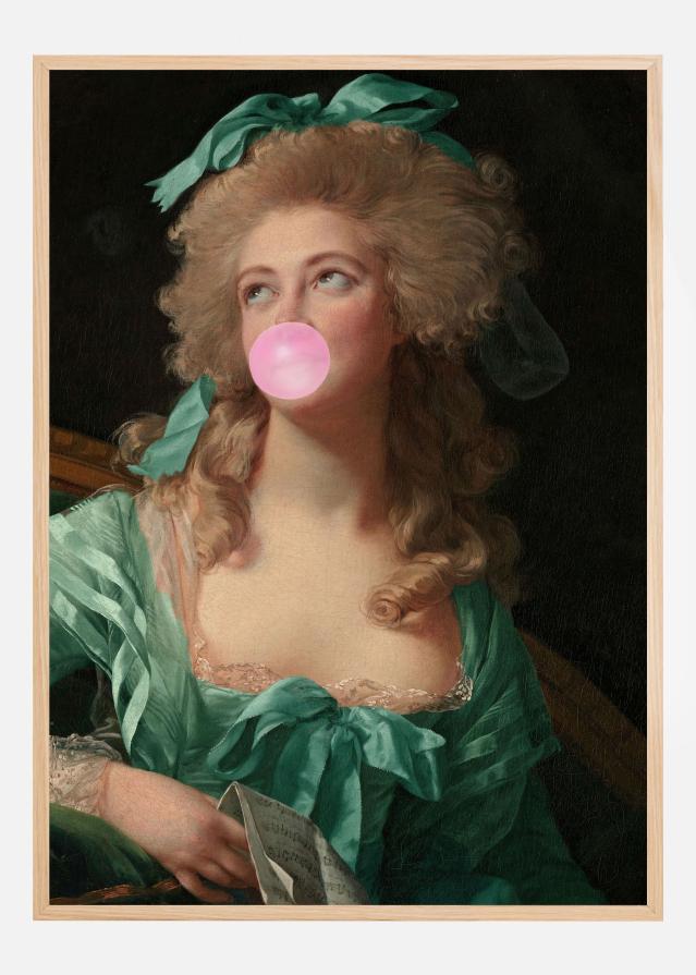 Bildverkstad Madame Bubble-Gum Poster