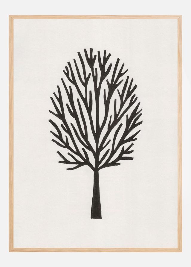 Bildverkstad Linocut Tree #3 Poster