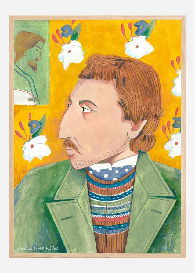 Bildverkstad Paul Gauguin portrait Poster