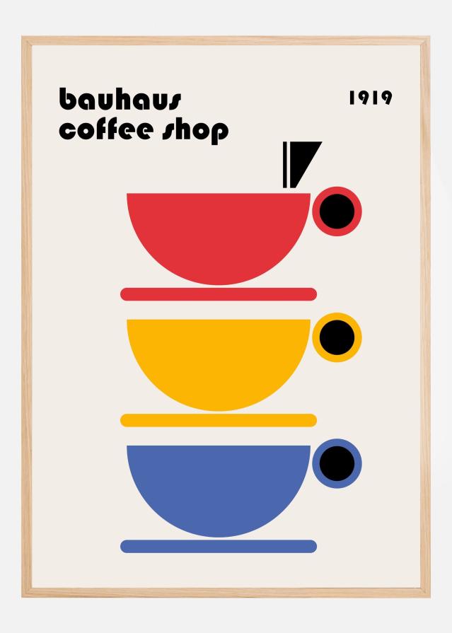 Bildverkstad Bauhaus Coffee Minimalist Poster