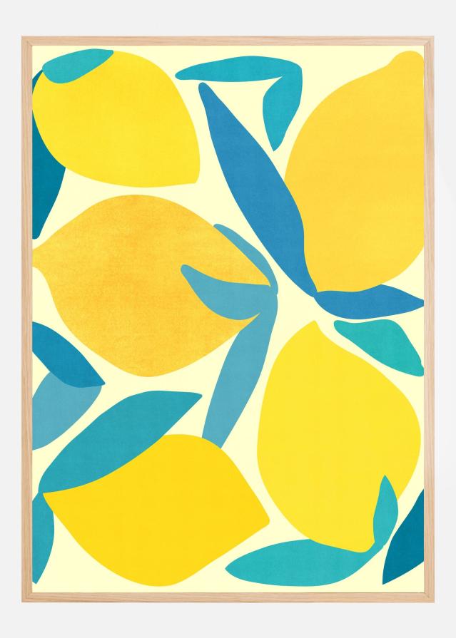 Bildverkstad Lemon Shapes Poster