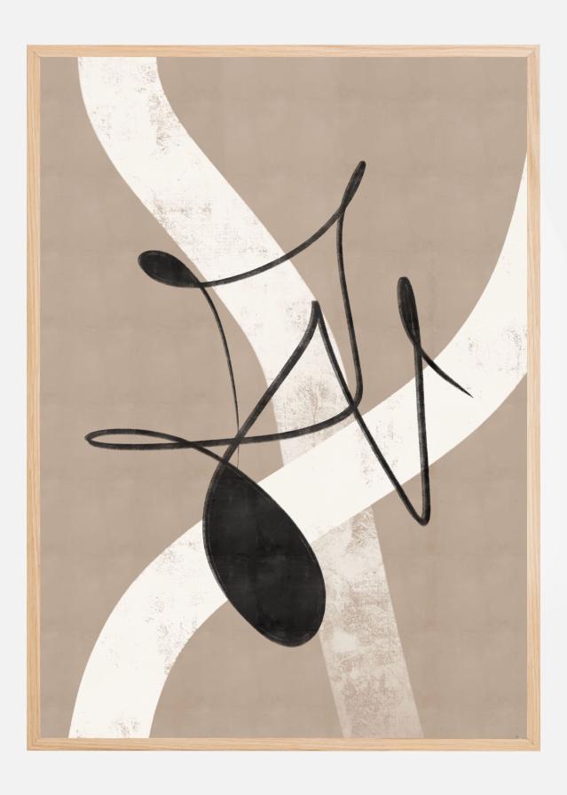 Bildverkstad Beige abstract No.2 Poster