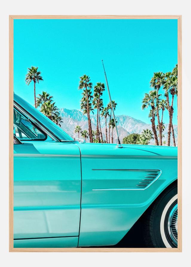 Bildverkstad Teal Thunderbird in Palm Springs Poster