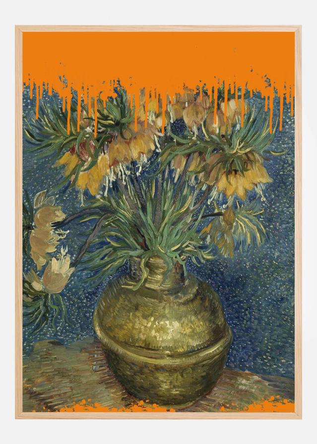 Bildverkstad Collage Sunflowers and the splash Van Gogh Poster