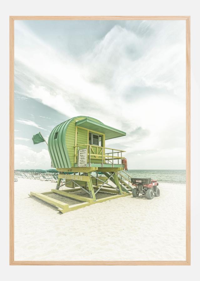 Bildverkstad Vintage Florida Flair at Miami Beach Poster