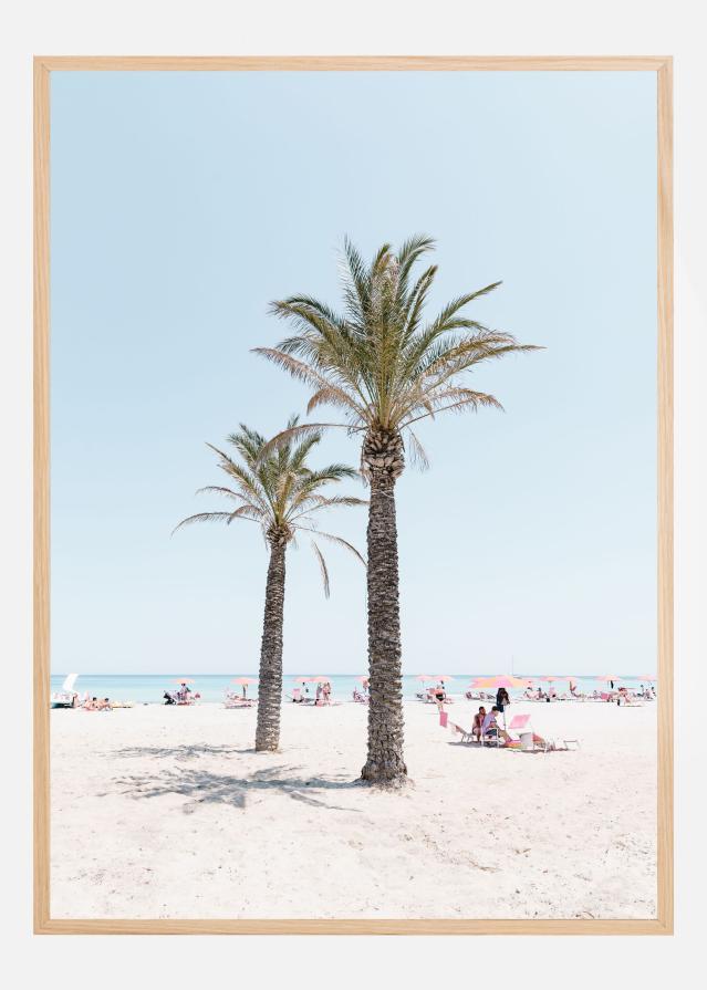 Bildverkstad Palm tree at the beach Poster