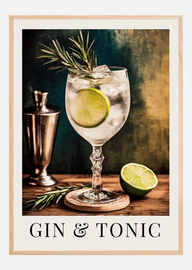 Bildverkstad Gin a Tonic Poster